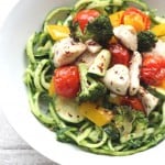 zoodles with rosted vegetables