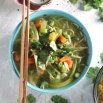 e chicken noodle zoodle soup