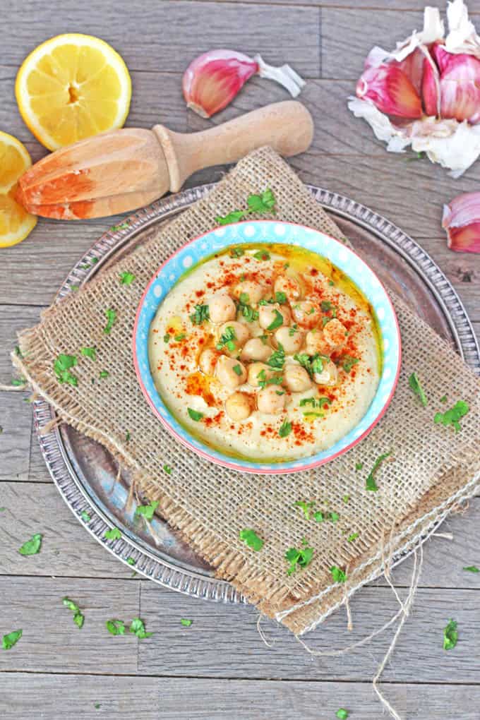 hummus in a bowl