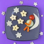 A fun cheese snack for toddlers and older kids made with Organix Cheese Stars, fresh cheese and veggies | My Fussy Eater blog