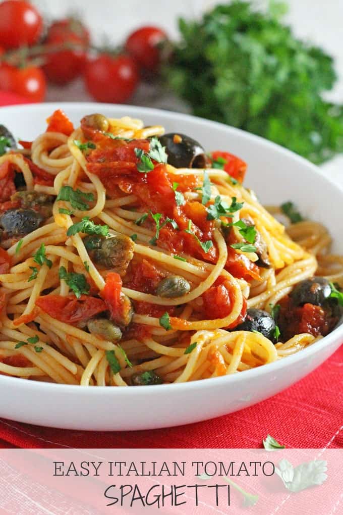 A super delicious and fresh pasta sauce made with Bertolli spread and packed with classic Italian flavours from tomatoes, garlic, capers, anchovies and olives. Really easy to make and sure to be a family hit!