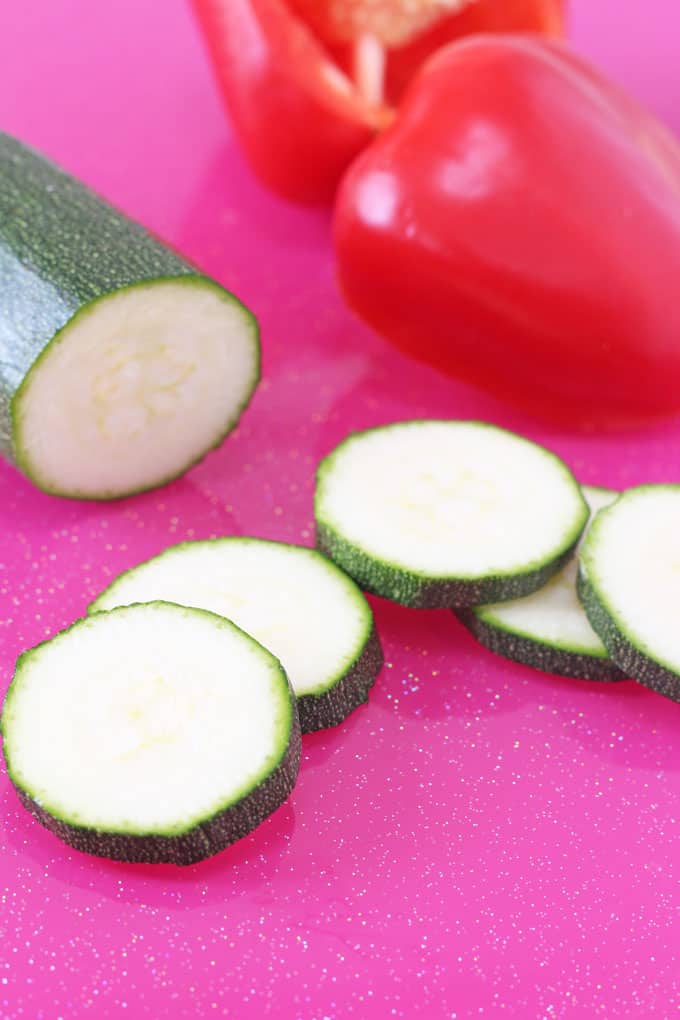 A stylish yet super practical glass chopping board from Creo. Available in lots of different bright colours with optional glitter shimmer finish too!