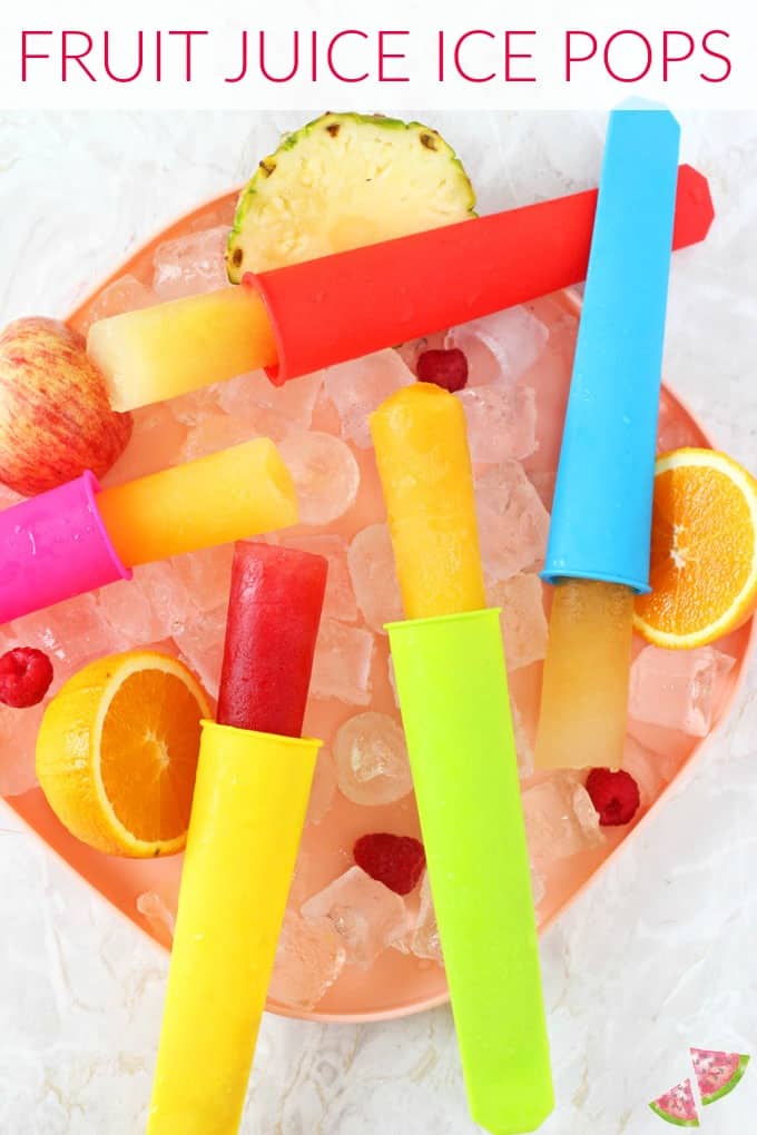 fruit juice ice pops