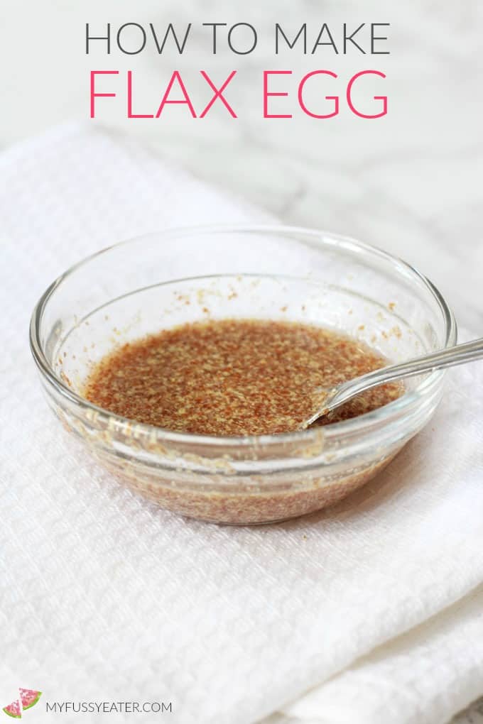 Flax egg in a bowl