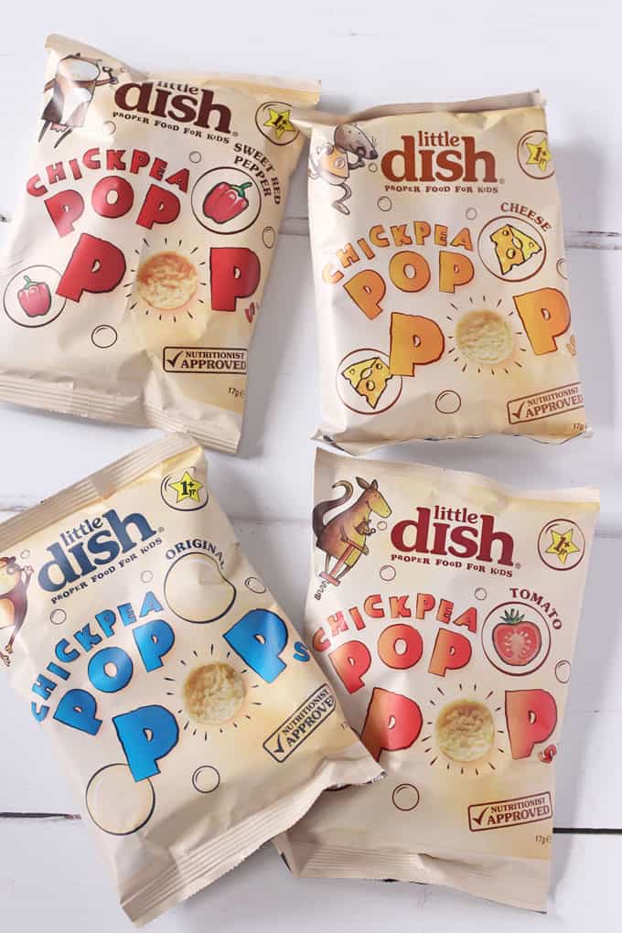 Pop Pops - A brand new popped savoury snack from Little Dish made with 40% chickpeas