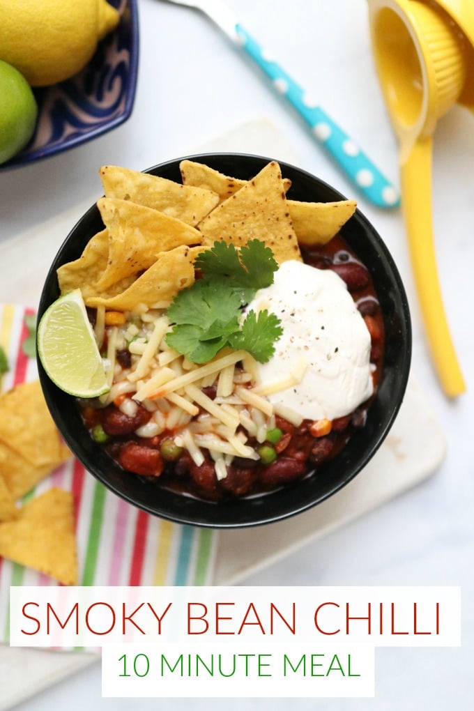 Smoky Bean Chilli 10 Minute Meal