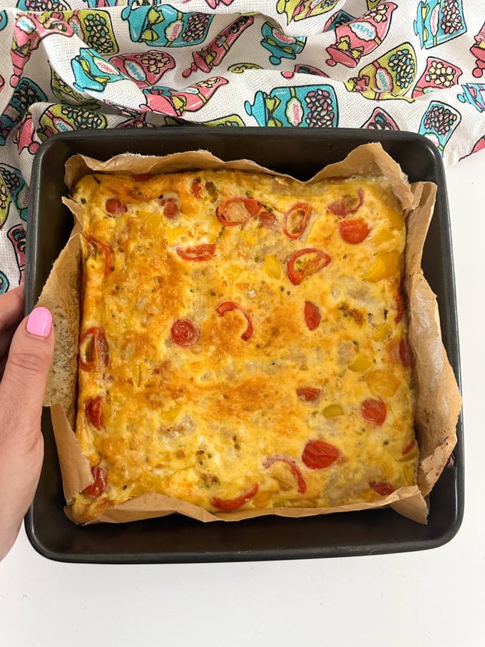 Fresh out of the oven and looking golden brown, ready to be served.