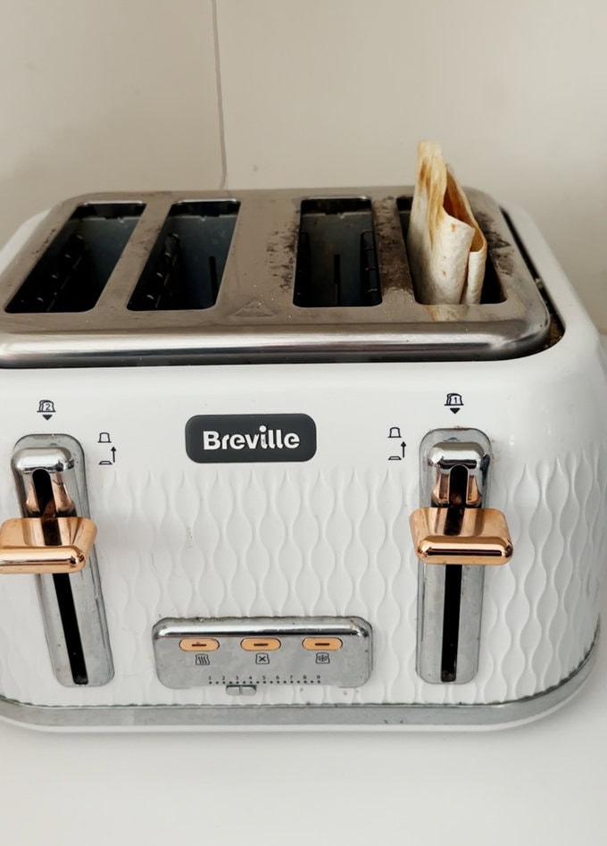 Wrap in the toaster.