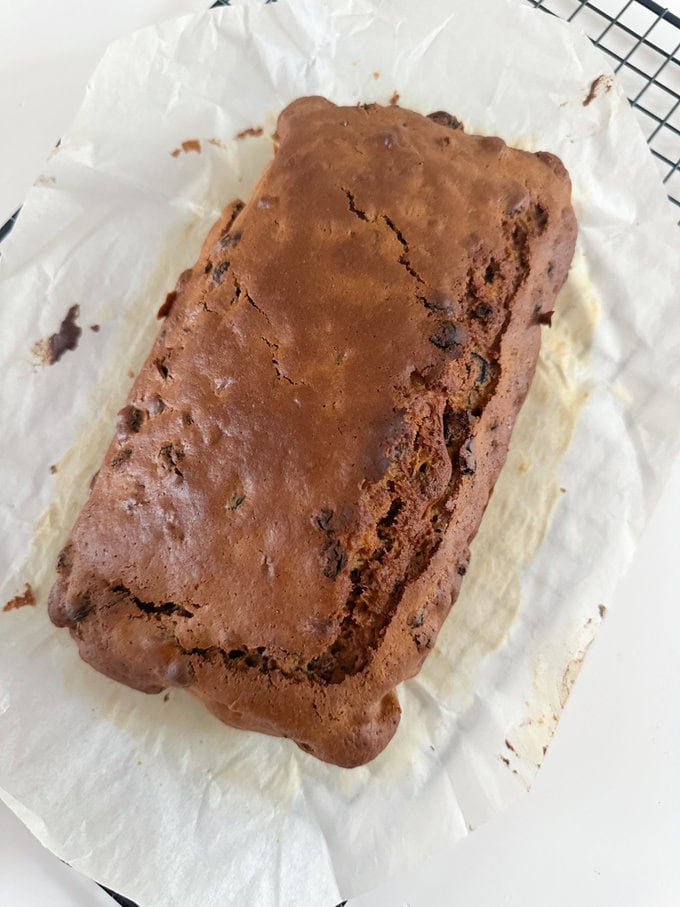 Irish Barmbrack fresh out of the oven.