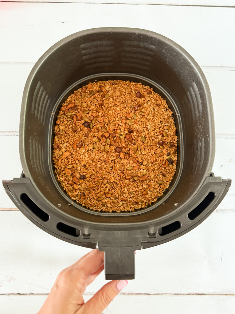 Granola in the airfryer.